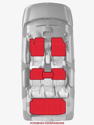 ЭВА коврики «Queen Lux» комплект для Nissan Cefiro Wagon